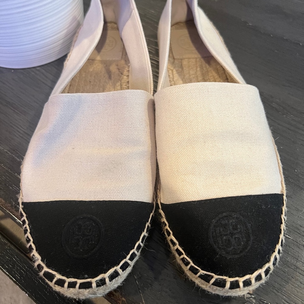 Tory Burch Espadrilles Size 10 Excellent Condition